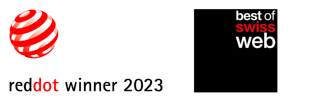 reddot 2023 und best of swiss web
