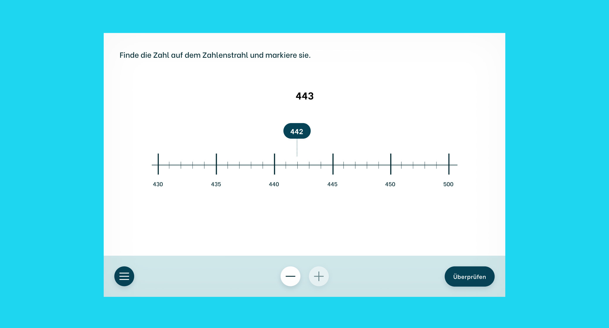 Rechnen mit dem Zahlenstrahl